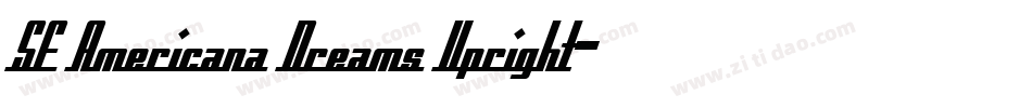 SF Americana Dreams Upright字体转换